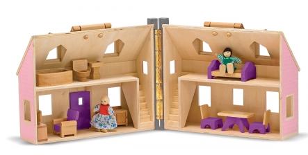 fold & go doll house